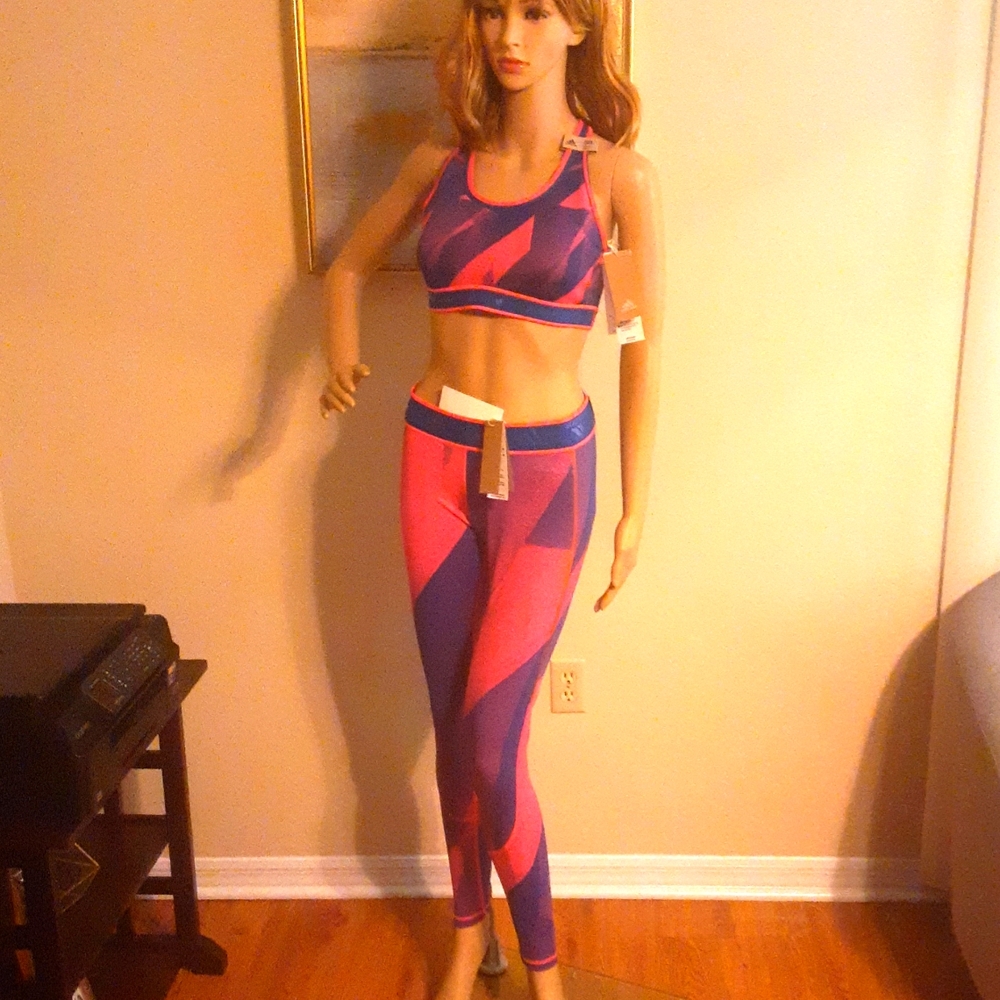 adidas Sports Bra and Tights Set - New with Tags